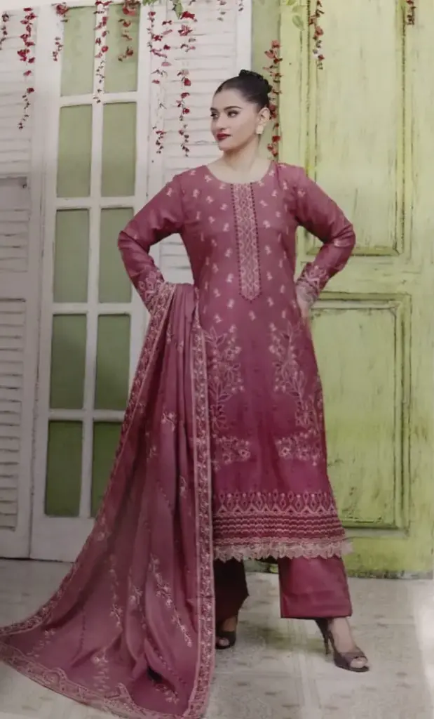 Air jet peach chamki emb front